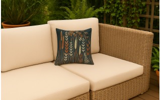 Poszewka dekoracyjna 45x45 cm Łąka ciemna 6202 Gobelinowa Premium