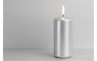 Świeca klubowa 15 cm perłowa metalik KL-5 150/58