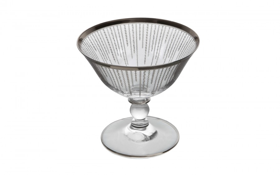 Komplet 6 pucharków do lodów Koral Platinium