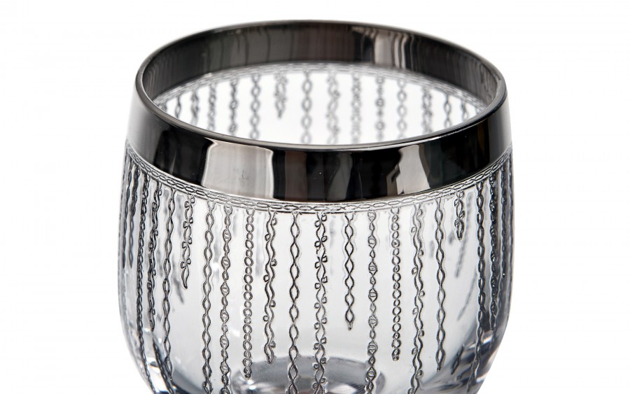 Komplet 6 kieliszków do wódki 25 ml Koral Platinium