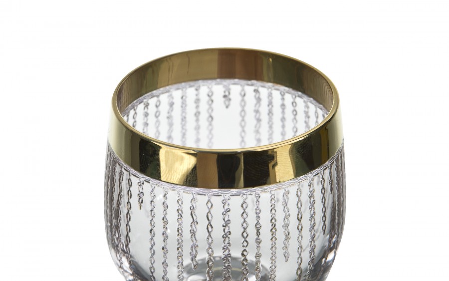 Komplet 6 kieliszków do wódki 25 ml Koral Gold