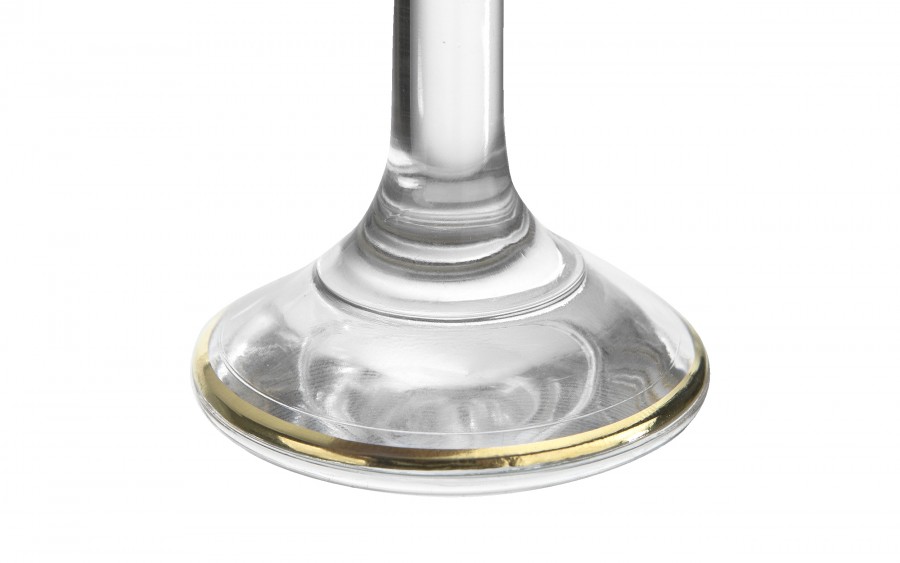 Komplet 6 kieliszków do wódki 25 ml Koral Gold