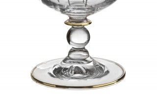 Komplet 6 pucharków do lodów Koral Gold