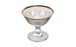 Komplet 6 pucharków do lodów Koral Gold