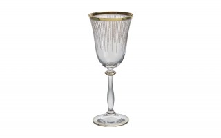 Komplet 6 kieliszków/gobletów 250 ml do napojów Koral Gold