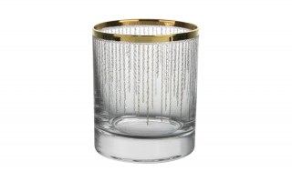 Komplet 6 szklanek do whisky 300 ml Koral Gold