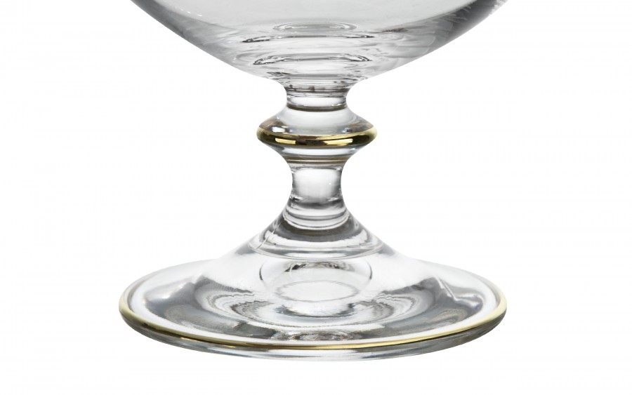 Komplet 6 kieliszków do koniaku 400 ml Koral Gold
