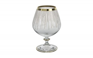 Komplet 6 kieliszków do koniaku 400 ml Koral Gold