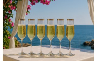 Komplet 6 kieliszków do szampana 190 ml Queen Eva