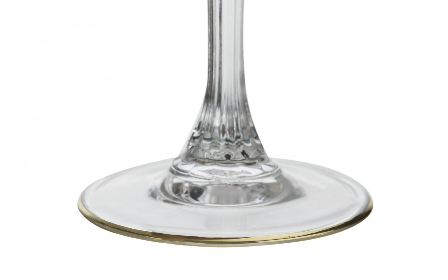 Komplet 6 kieliszków/gobletów 350 ml do wody Royal Gold