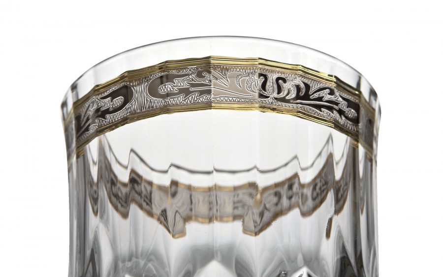 Komplet 6 szklanek do whisky 300 ml Royal Gold