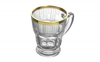 Komplet 2 filiżanek do herbaty/kawy 230 ml Koral Gold