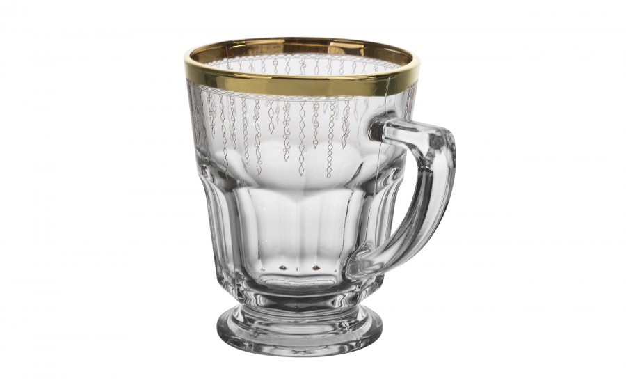 Komplet 2 filiżanek do herbaty/kawy 230 ml Koral Gold