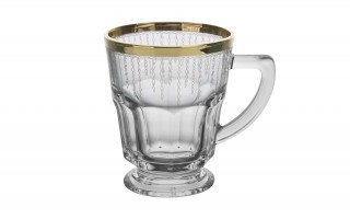 Komplet 2 filiżanek do herbaty/kawy 230 ml Koral Gold