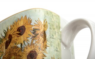 Kwadratowy Kubek porcelanowy 650 ml Sunflowers