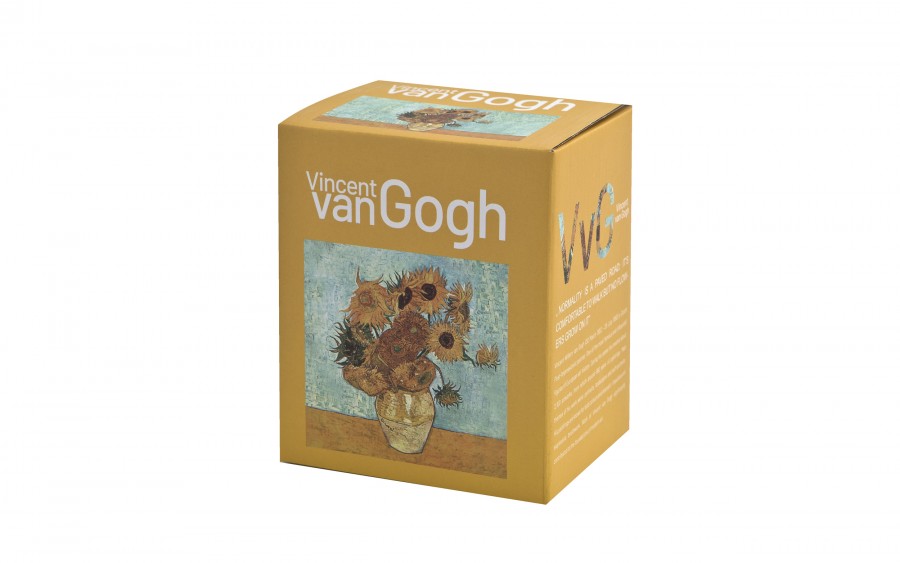 Kwadratowy Kubek porcelanowy 650 ml Sunflowers