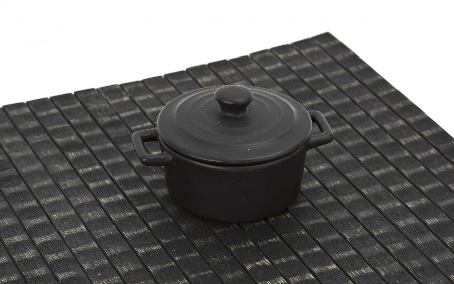 Naczynie do zapiekania 150 ml z pokrywką Black Creme Brulee