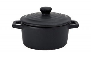 Naczynie do zapiekania 150 ml z pokrywką Black Creme Brulee