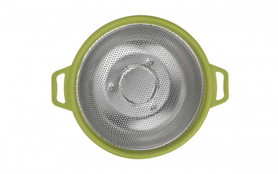 Cedzak nierdzewny 24 cm zielony Drop