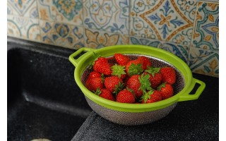 Cedzak nierdzewny 24 cm zielony Drop