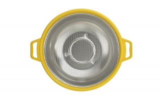 Cedzak nierdzewny 27 cm żółty Drop