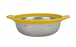 Cedzak nierdzewny 27 cm żółty Drop