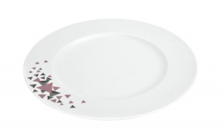 Komplet talerzy dla 6 osób Geometric 18 el.