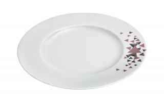 Komplet talerzy dla 6 osób Geometric 18 el.