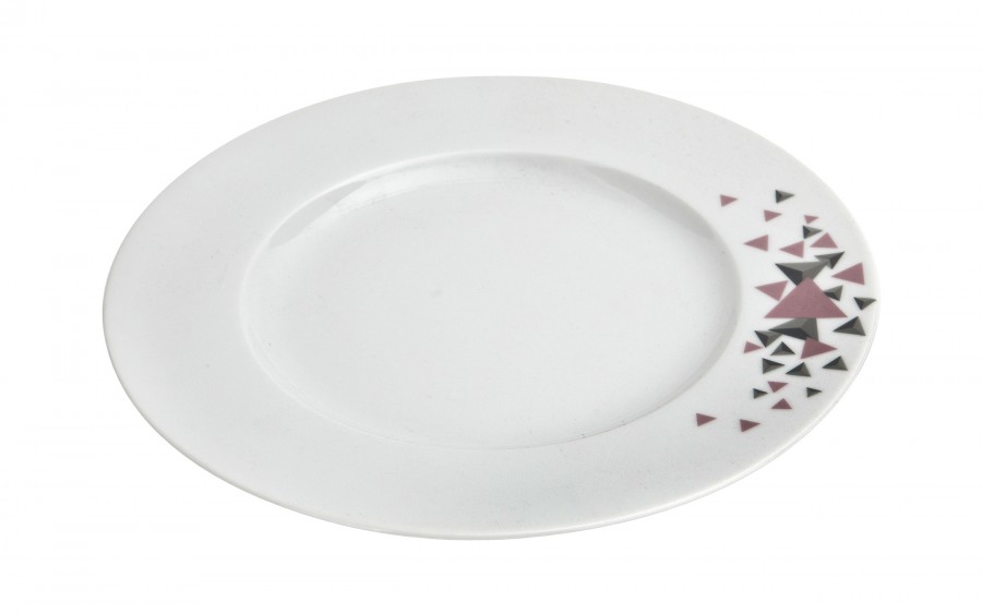 Komplet talerzy dla 6 osób Geometric 18 el.