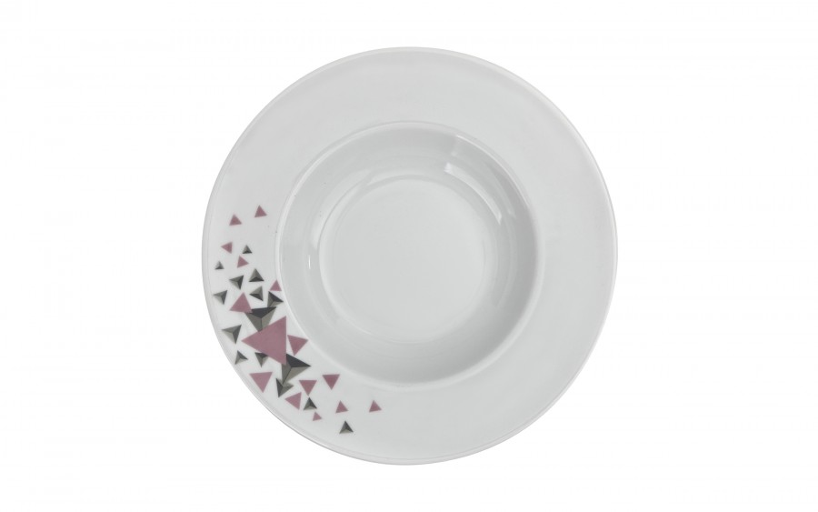 Komplet talerzy dla 6 osób Geometric 18 el.