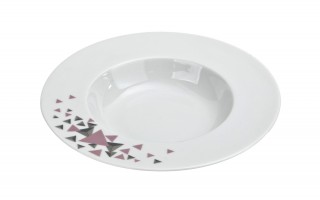 Komplet talerzy dla 6 osób Geometric 18 el.