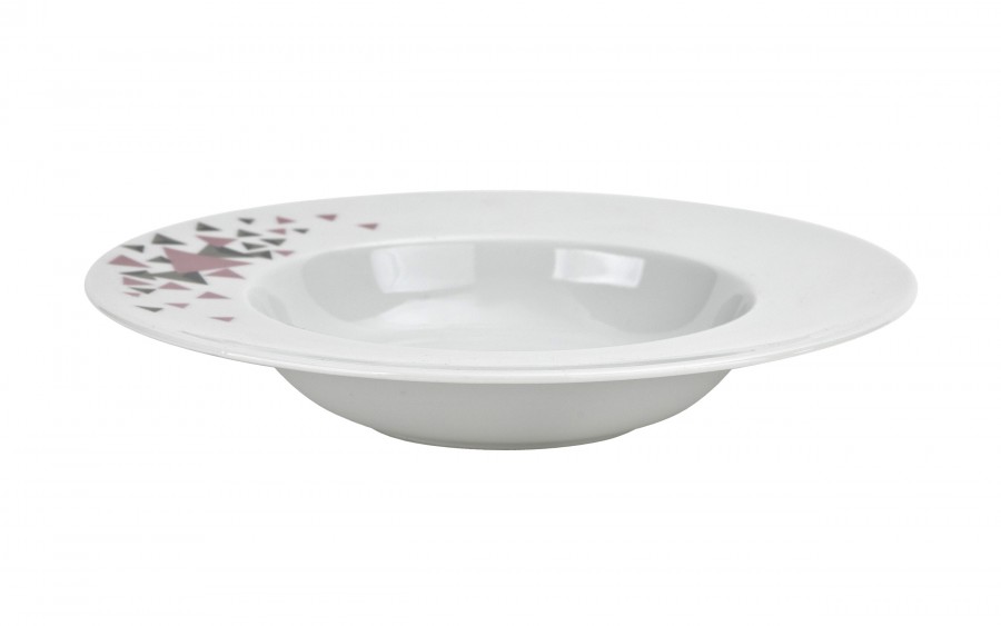 Komplet talerzy dla 6 osób Geometric 18 el.