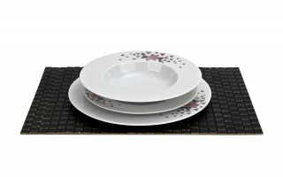 Komplet talerzy dla 6 osób Geometric 18 el.