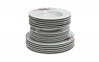 Komplet talerzy dla 6 osób Geometric 18 el.