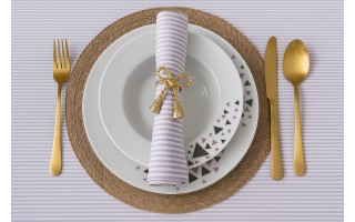 Komplet talerzy dla 6 osób Geometric 18 el.