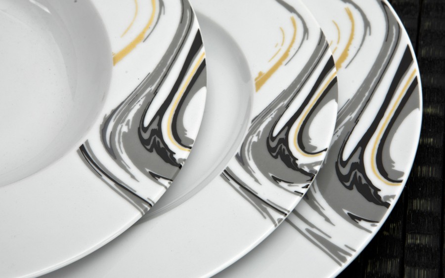 Komplet talerzy dla 6 osób Sidney 18 el.