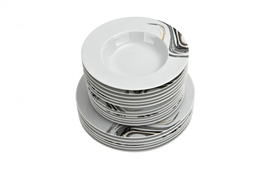 Komplet talerzy dla 6 osób Sidney 18 el.