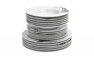 Komplet talerzy dla 6 osób Sidney 18 el.