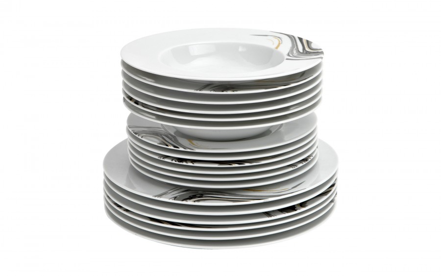 Komplet talerzy dla 6 osób Sidney 18 el.