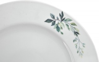 Komplet talerzy dla 6 osób Flora 18 el.