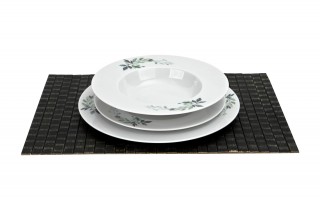 Komplet talerzy dla 6 osób Flora 18 el.