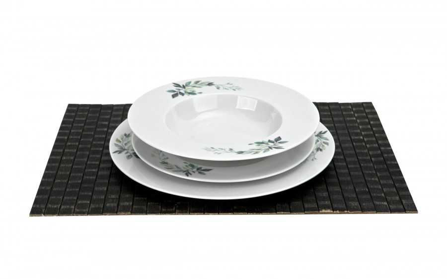 Komplet talerzy dla 6 osób Flora 18 el.