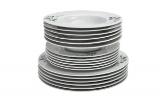 Komplet talerzy dla 6 osób Flora 18 el.