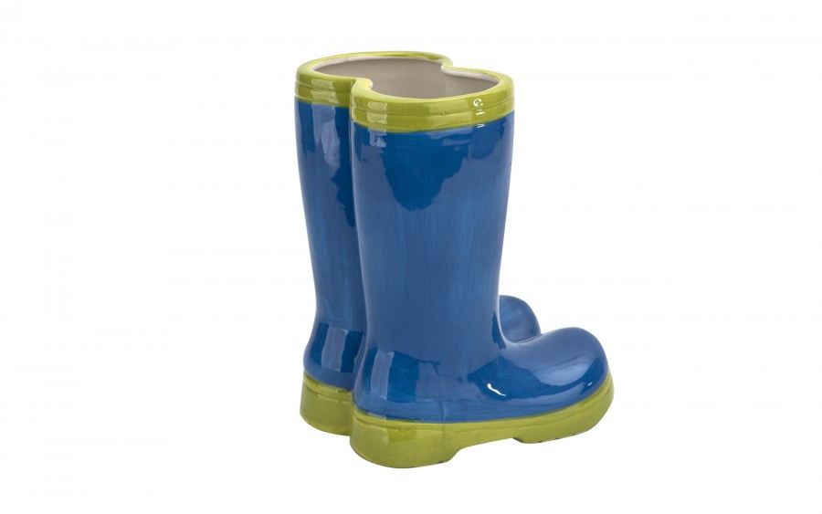 Osłonka ceramiczna Buty niebiesko-zielone