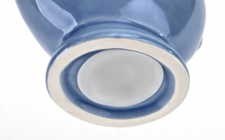 Skarbonka ceramiczna Ryba błękitna mała 14x7,5 cm