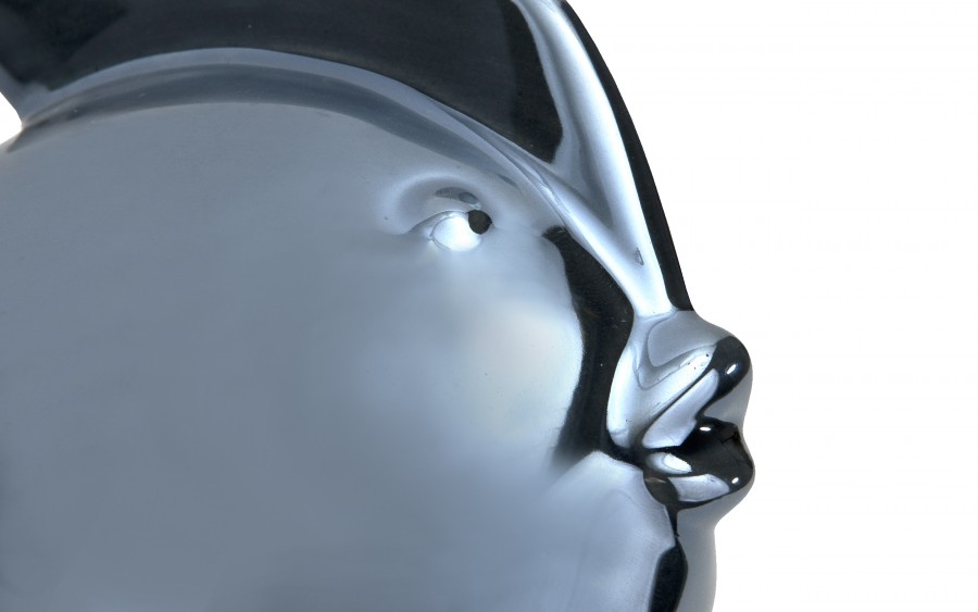 Skarbonka ceramiczna Ryba granatowa mała 14x7,5 cm