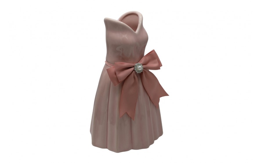 Wazon ceramiczny Sukienka różowa