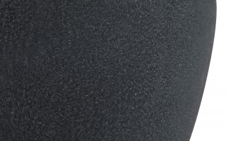 Wazon ceramiczny 27 cm szaro-złoty 179097