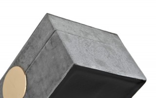 Szkatułka na biżuterię szara 144865