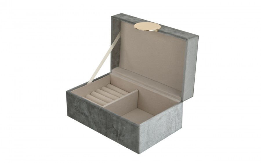 Szkatułka na biżuterię szara 144865